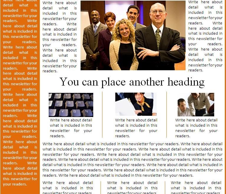 Fashion Newsletter Free Word Templates