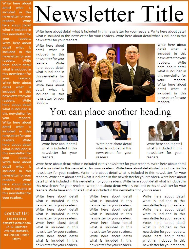Fashion Newsletter Free Word Templates