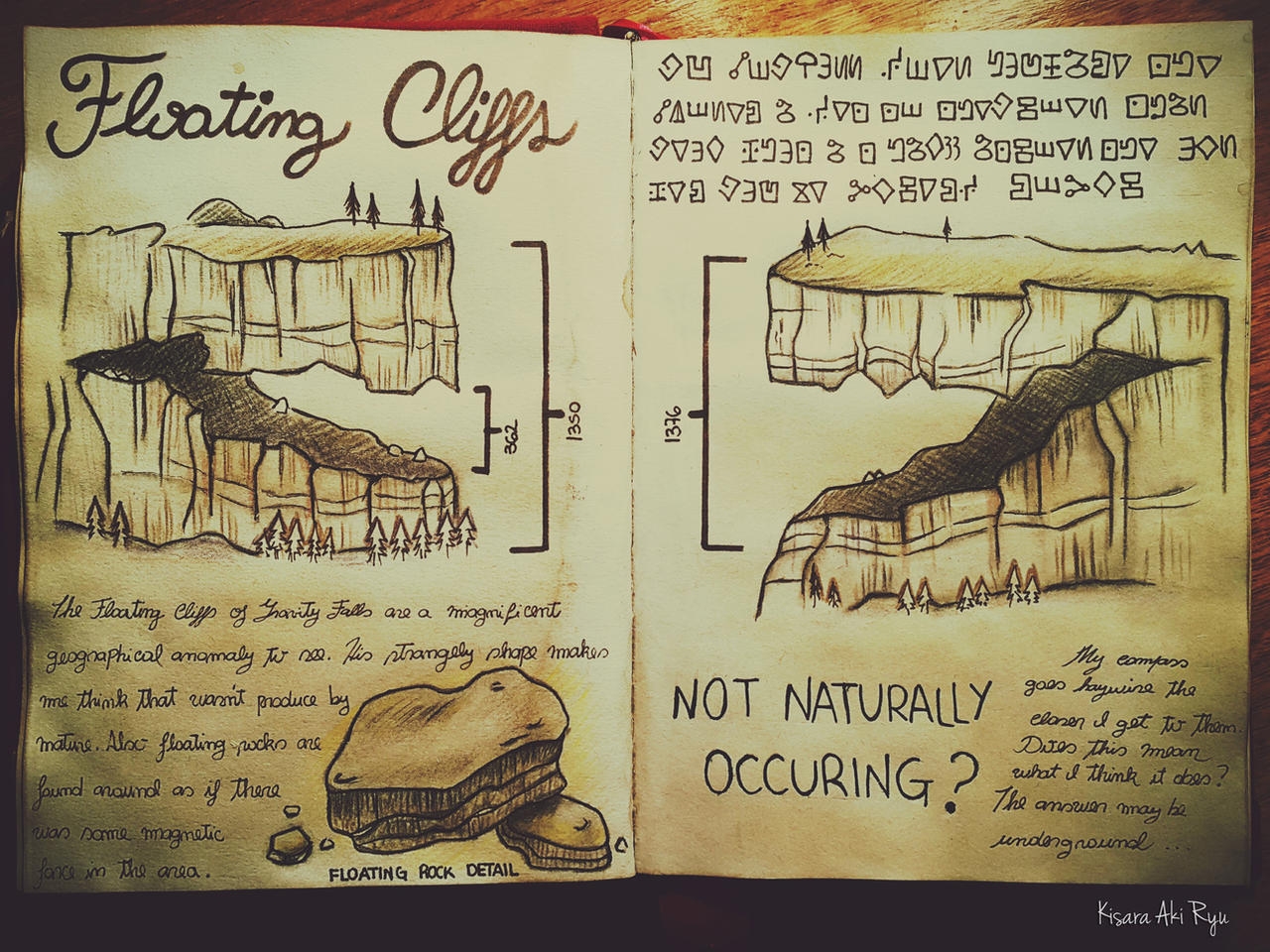 Floating Cliffs Journal 1 Gravity Falls By KisaraAkiRyu On DeviantArt
