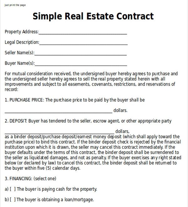FREE 7 Sample Home Sales Contracts In PDF MS Word Google Docs Pages