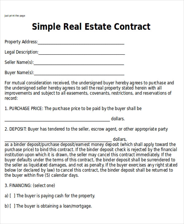 FREE 7 Sample Home Sales Contracts In PDF MS Word Google Docs Pages