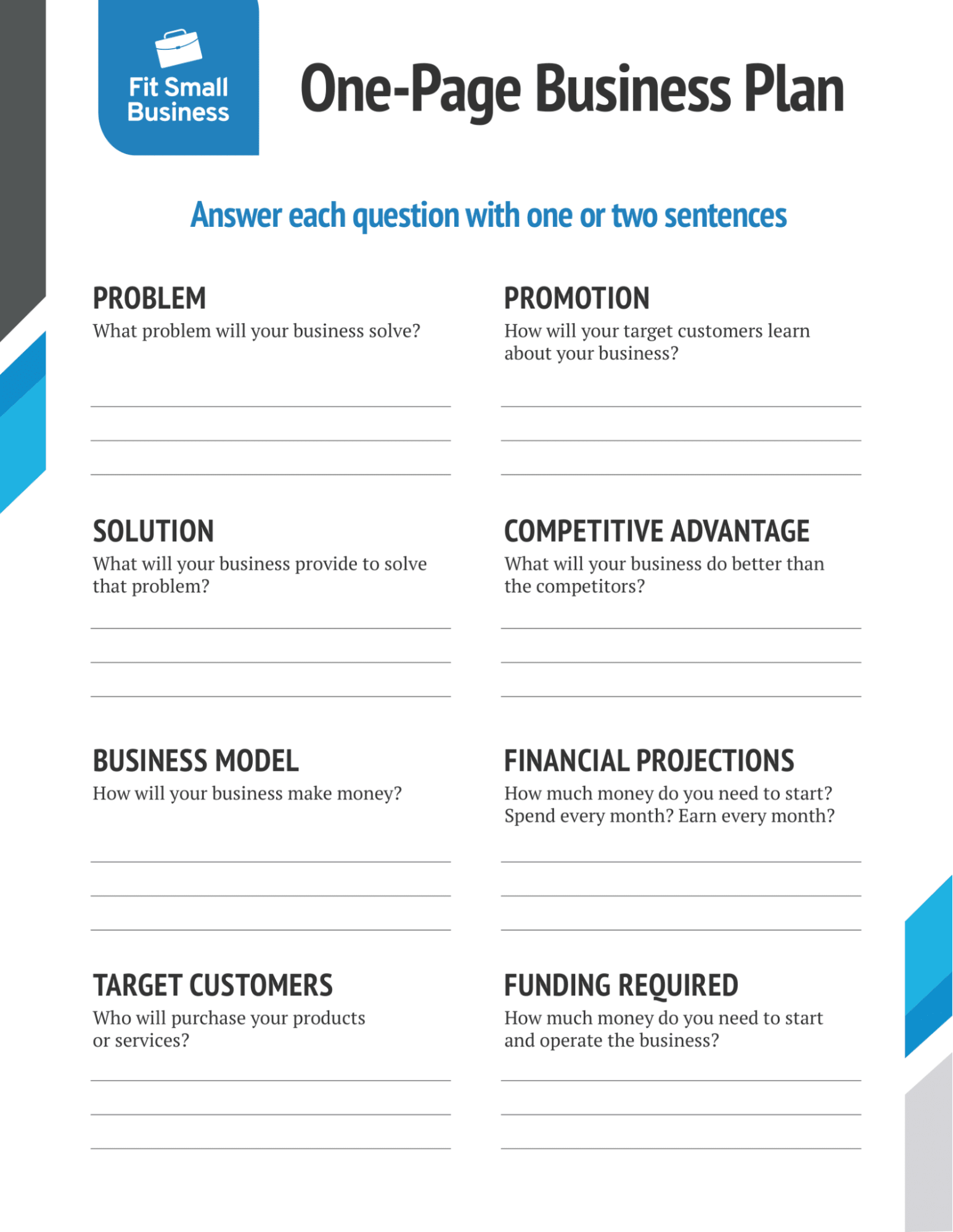 Free Business Plan Templates And Examples For Your Startup Monday 