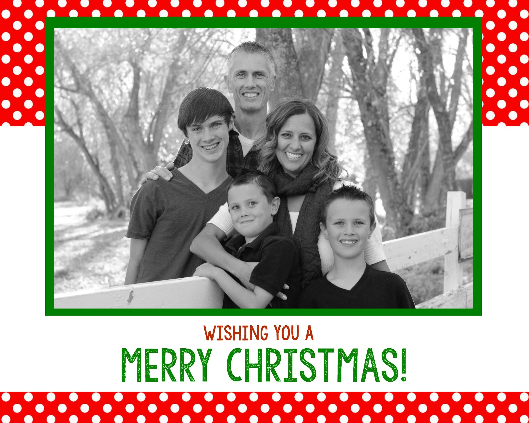 Printable Photo Christmas Cards Templates Free