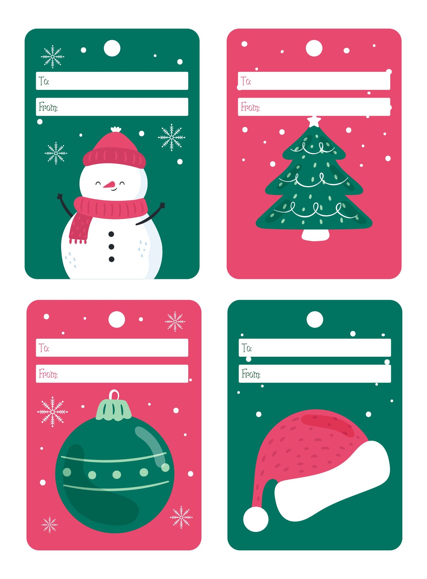 Free Christmas Tags Printable Printable Free Templates