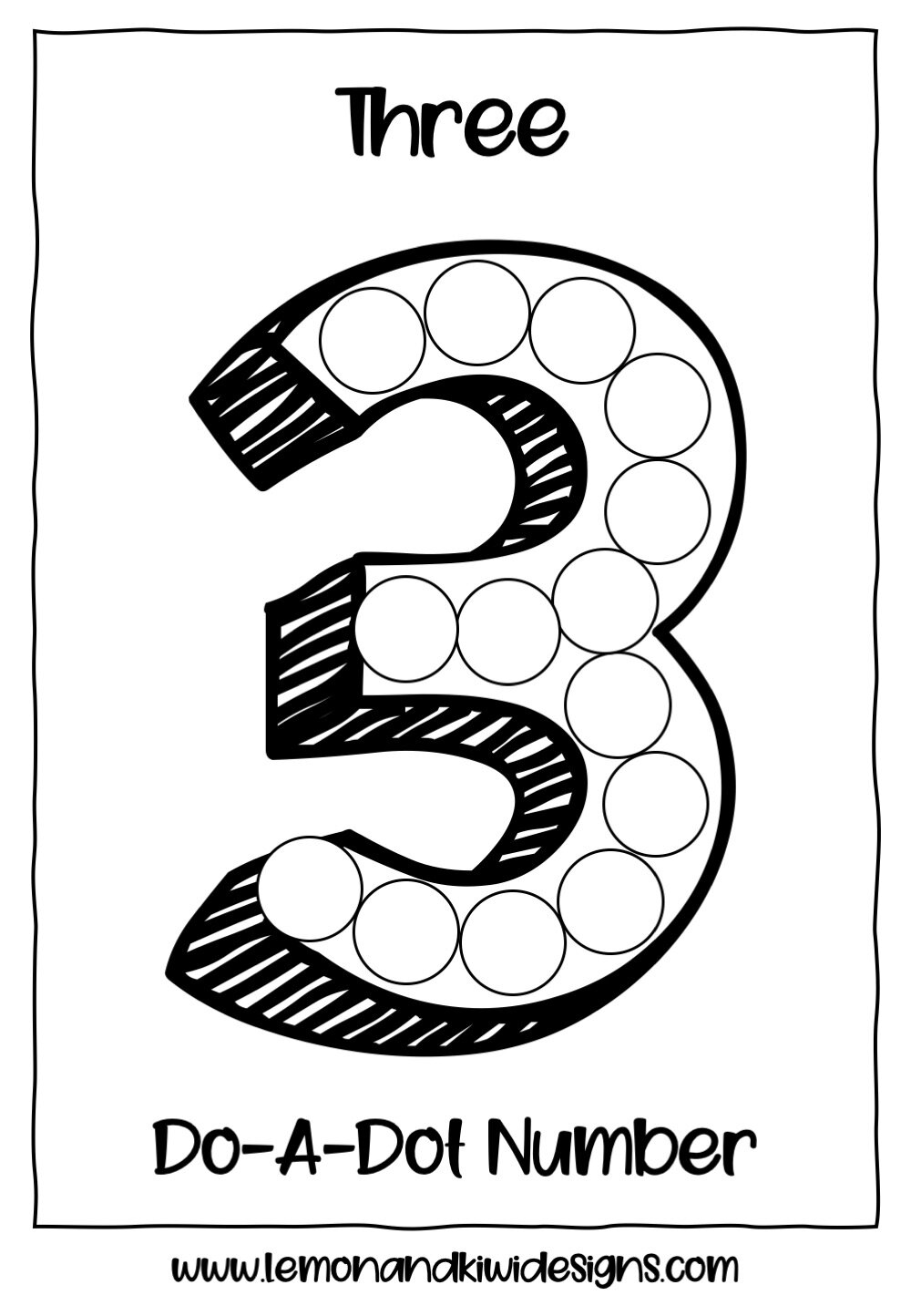 Free Counting Do A Dot Printables Lemon Kiwi Designs