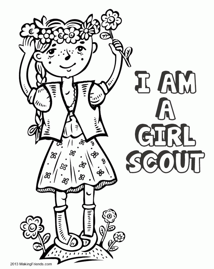 Daisy Girl Scout Printable Coloring Pages Daisy Girl Scout Printable Coloring Pages