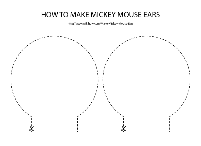 Free Download For Mickey Mouse Ears Template Disney Diy Diy Disney 