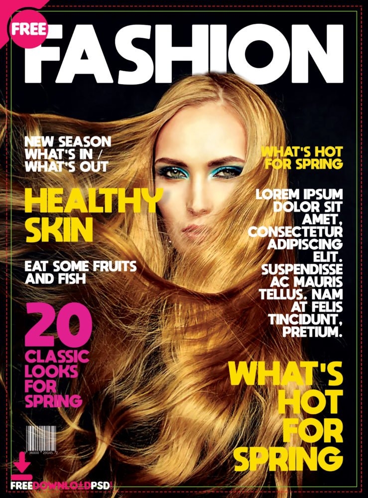  Free Download Magazine Template PSD FreedownloadPSD