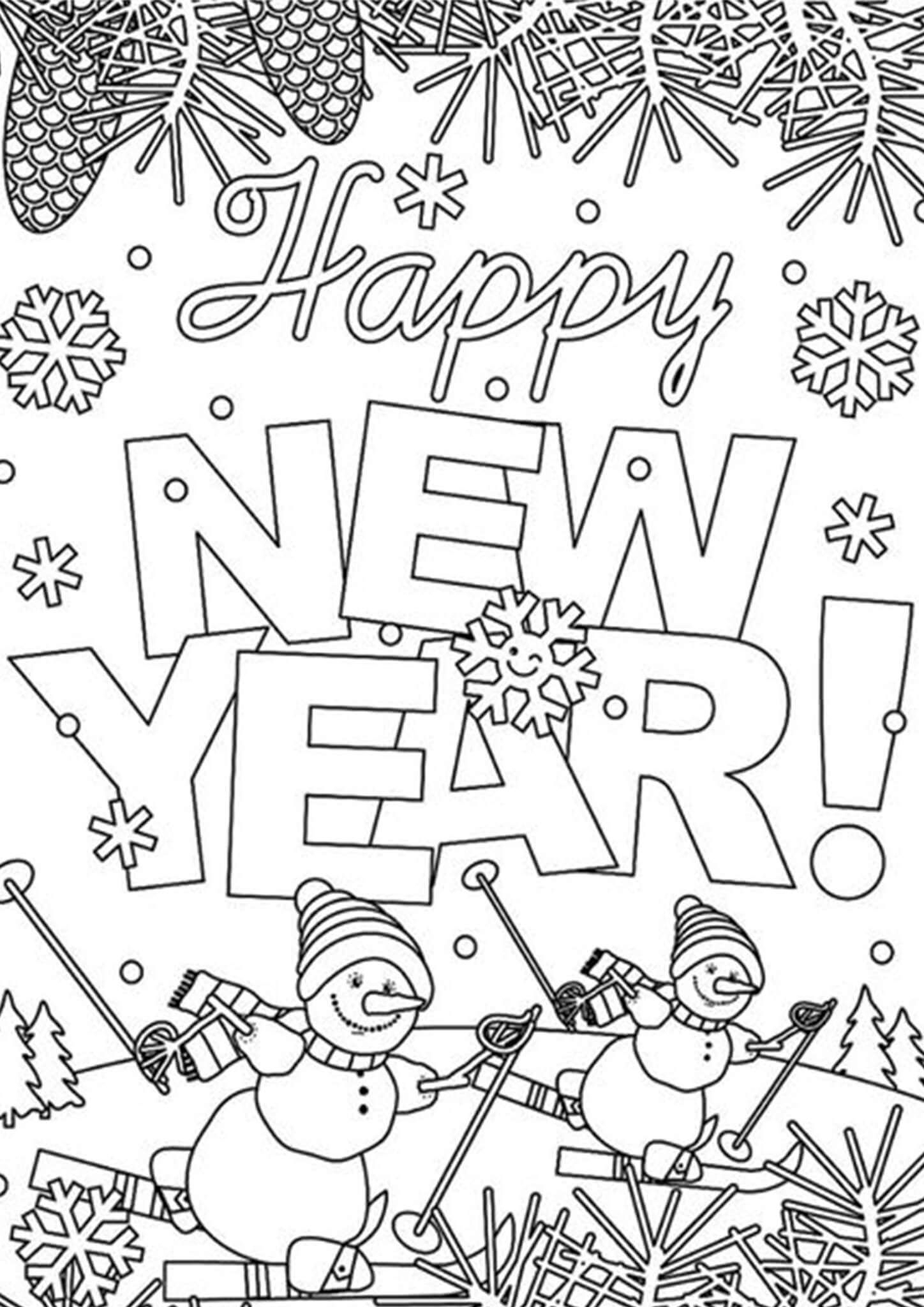 Free Easy To Print Happy New Year Coloring Pages New Year Coloring 