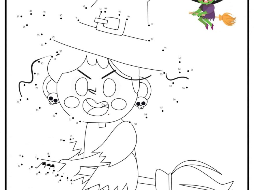 Free Halloween Dot To Dot Printables Homemade Heather