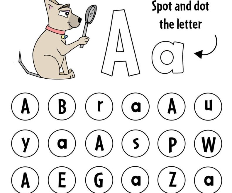 Free Letter Recognition Worksheets For Preschool The Hollydog Blog