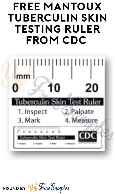 FREE Mantoux Tuberculin Skin Testing Ruler From CDC Free Medical 