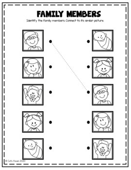 FREE My Family And Me PReschool Theme Worksheets Activities Printables