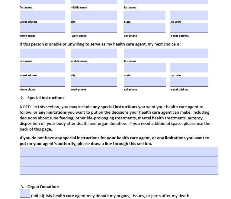 Free North Carolina Medical Power Of Attorney Form PDF