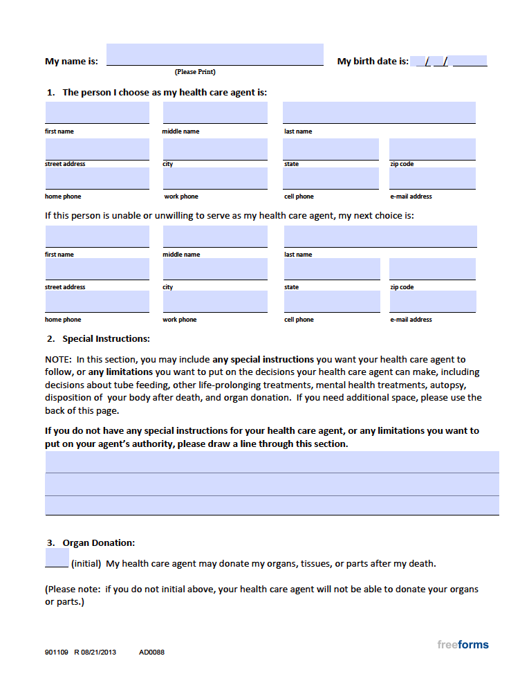 Free North Carolina Medical Power Of Attorney Form PDF