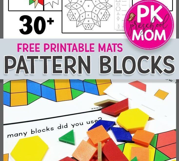 Free Pattern Block Mats Pattern Blocks Pattern Block Templates Free