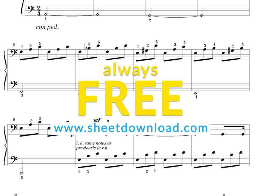 Free Piano Sheet Music By Bach Download And Print PDF