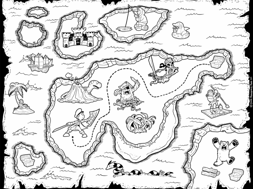 Free Pirate Treasure Maps For A Pirate Birthday Party Treasure Hunt