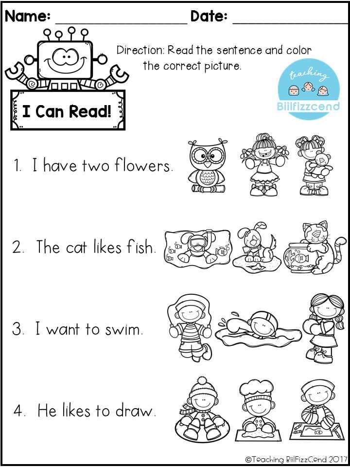 Free Pre K Reading Activities