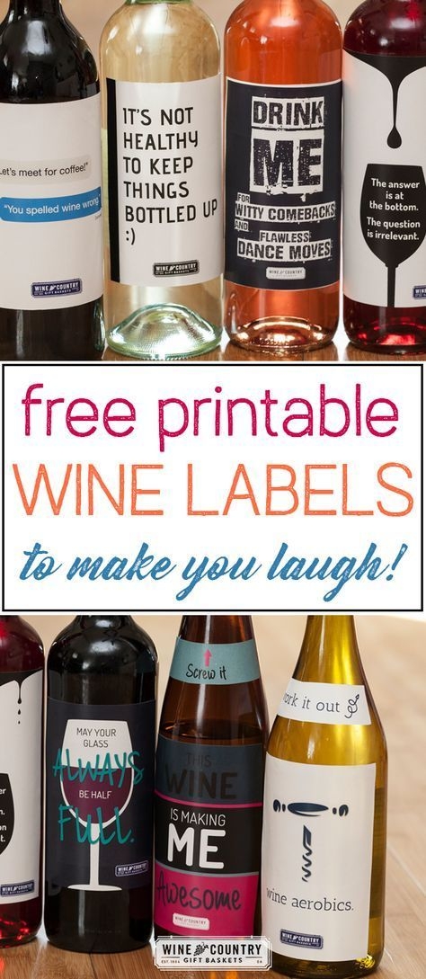 Free Print At Home Wine Bottle Labels Artofit