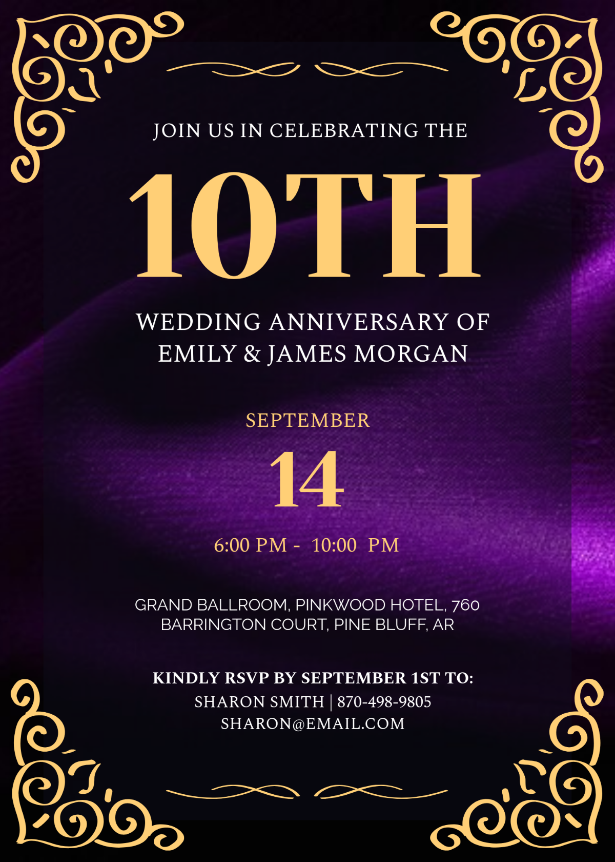 Free Printable 50th Anniversary Invitation Templates FREE Printables