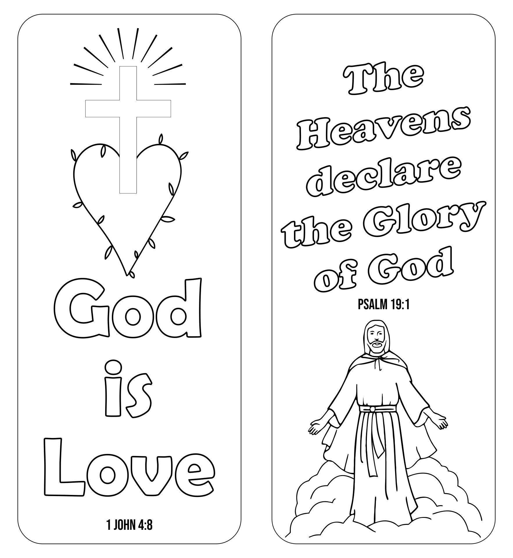 Free Printable Bible Verse Bookmarks To Color Bible Bookmark 