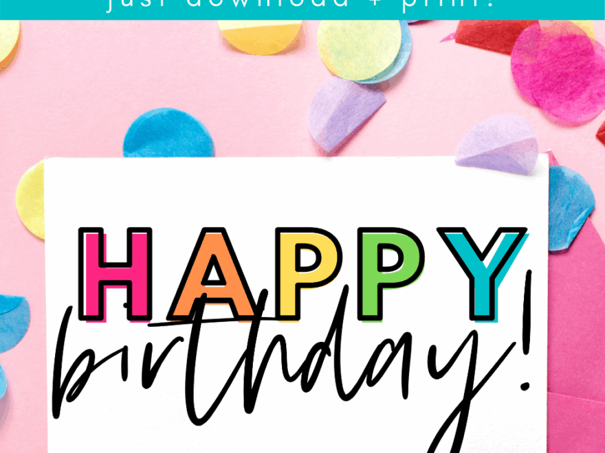 Free Printable Birthday Cards Paper Trail Design Free Printable Happy