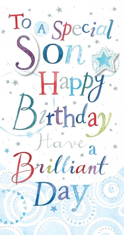Free Printable Birthday Card For Son