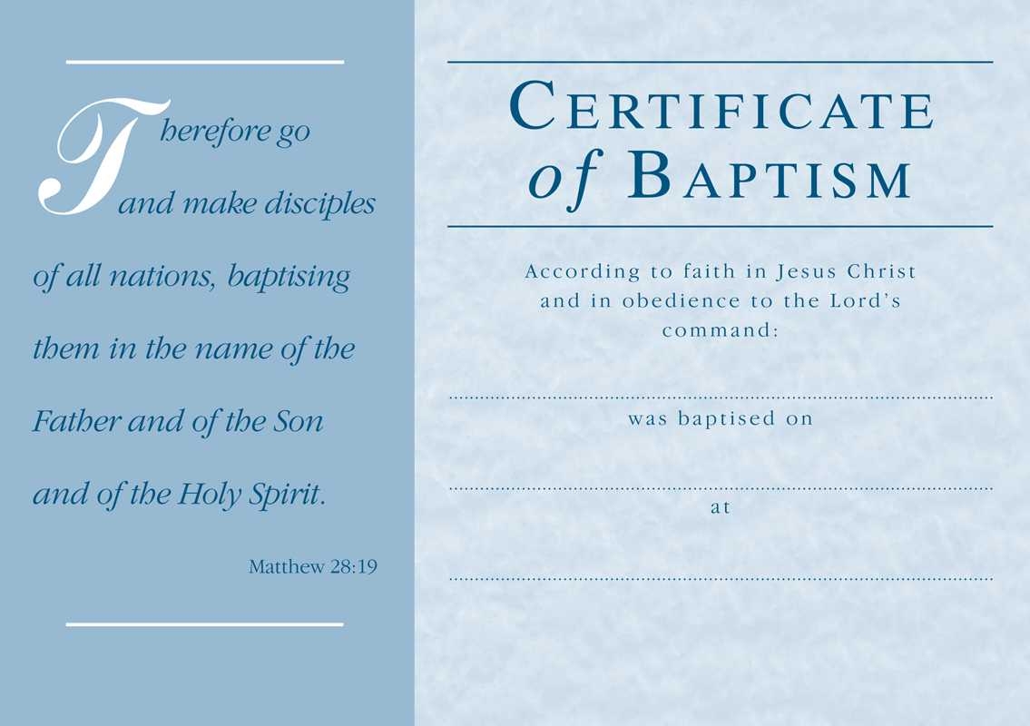 Free Printable Certificate Of Baptism