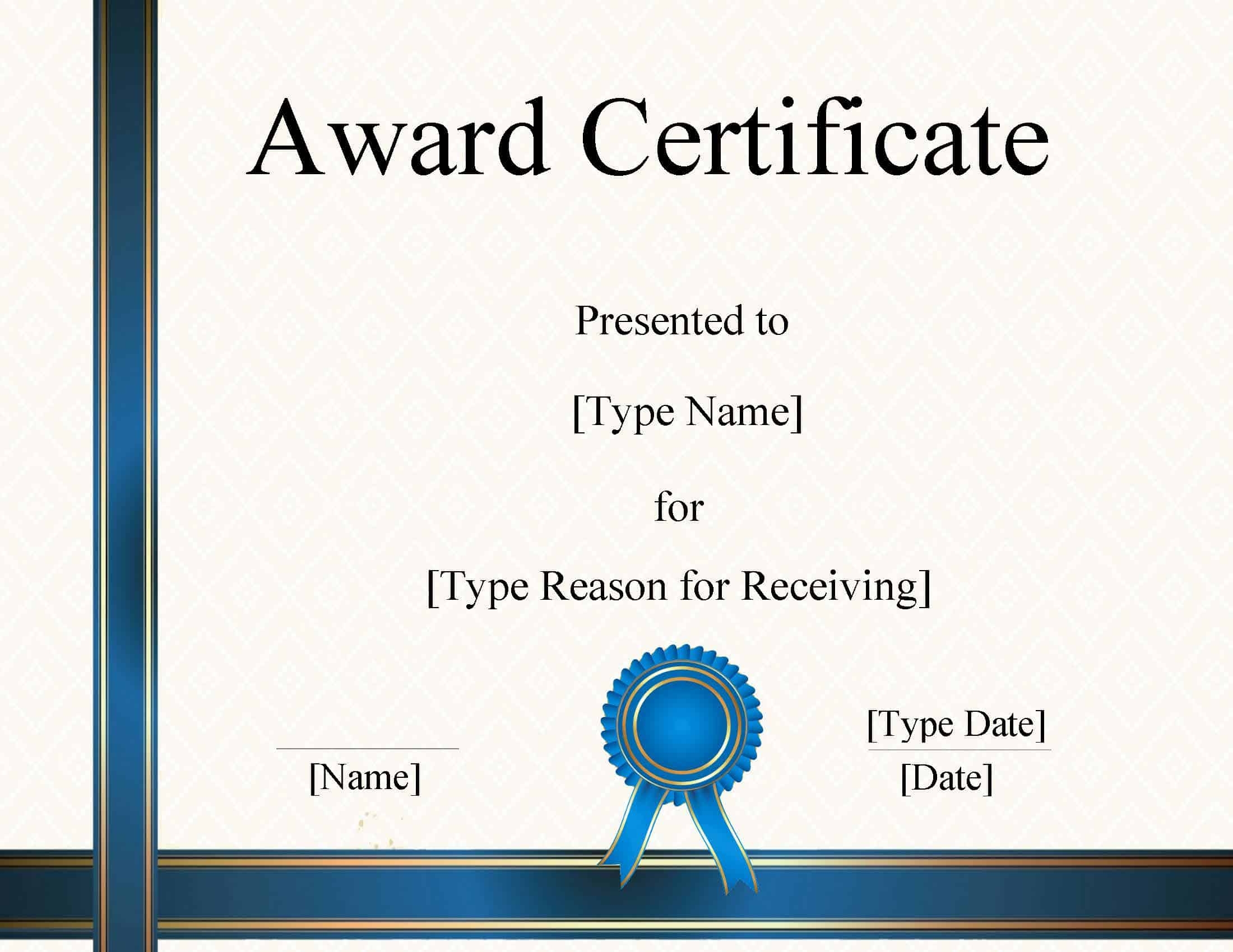 Free Printable Certificate Template Word Printable Templates Free Printable Certificate Template Word Printable Templates