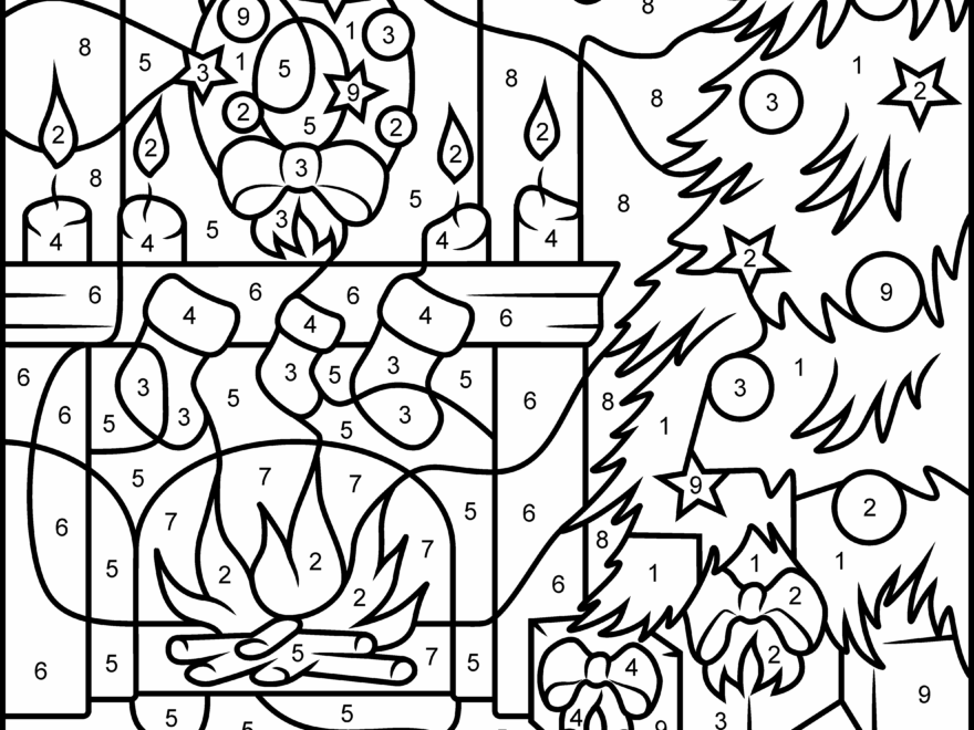 Free Printable Christmas Color By Number Web This Free Printable Set