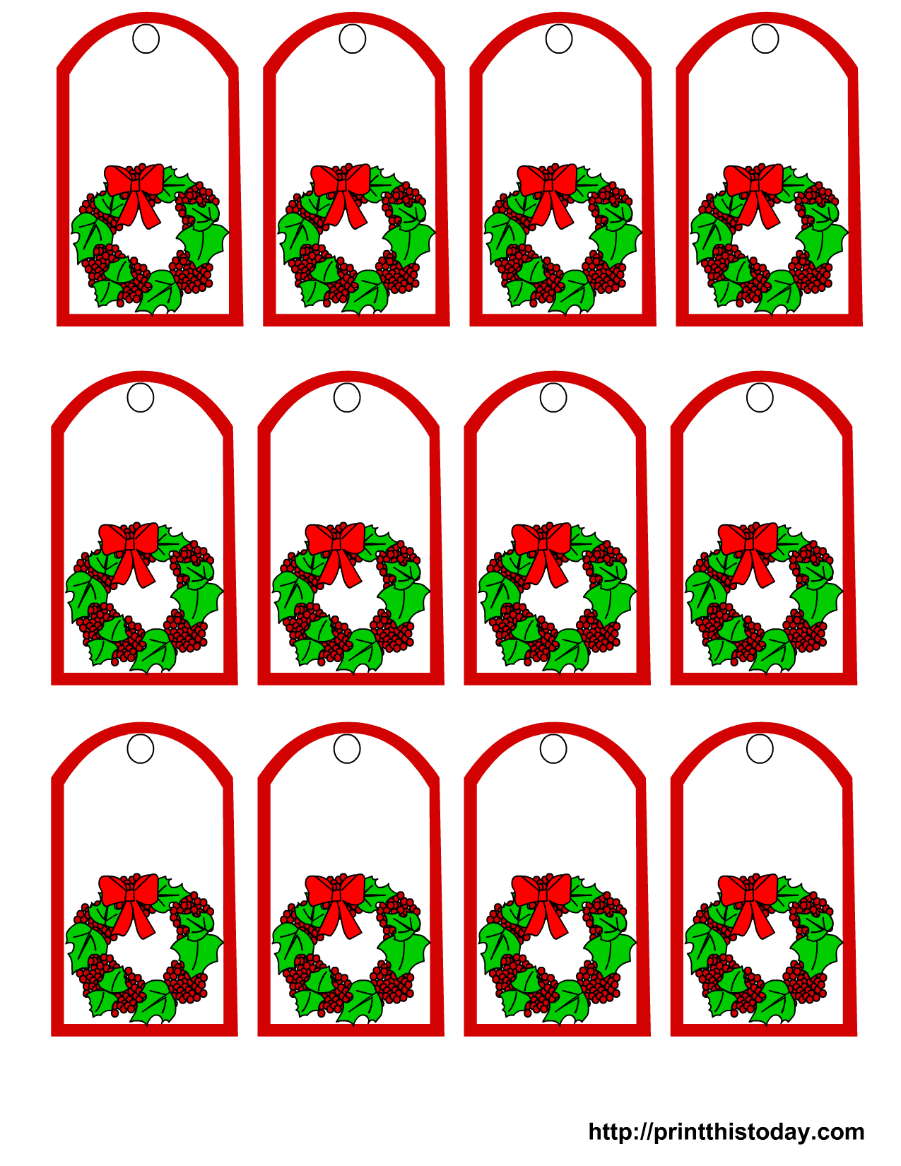 Free Printable Gift Tags Christmas