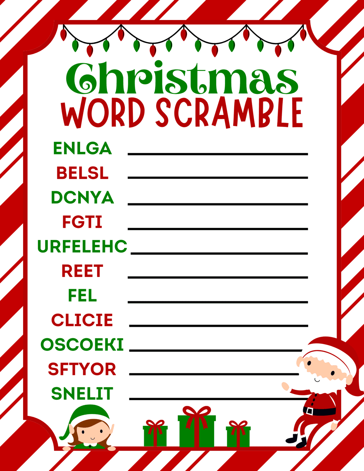 Free Printable Christmas Word Scramble Forfree Printa Vrogue co