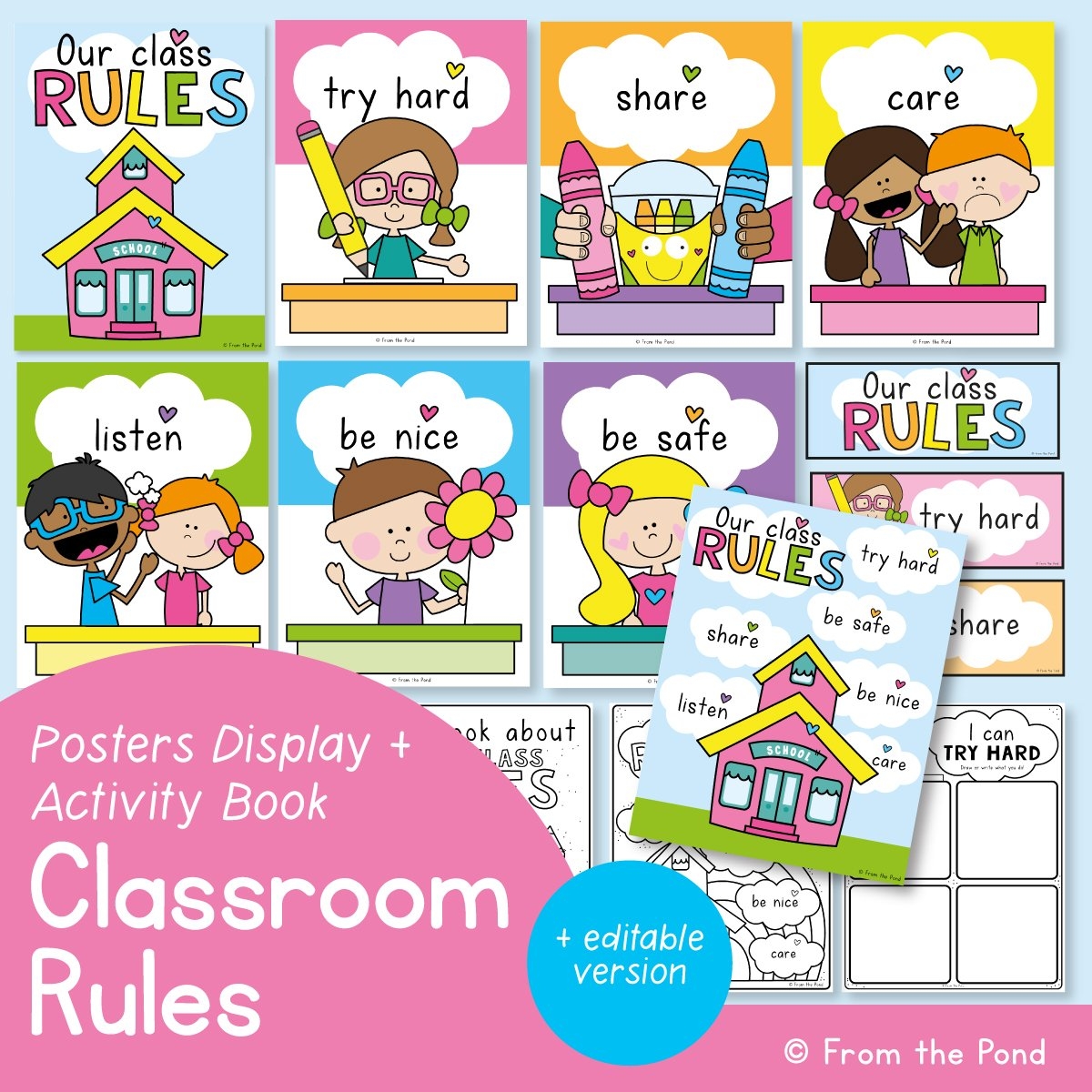 Free Printable Classroom Rules Poster