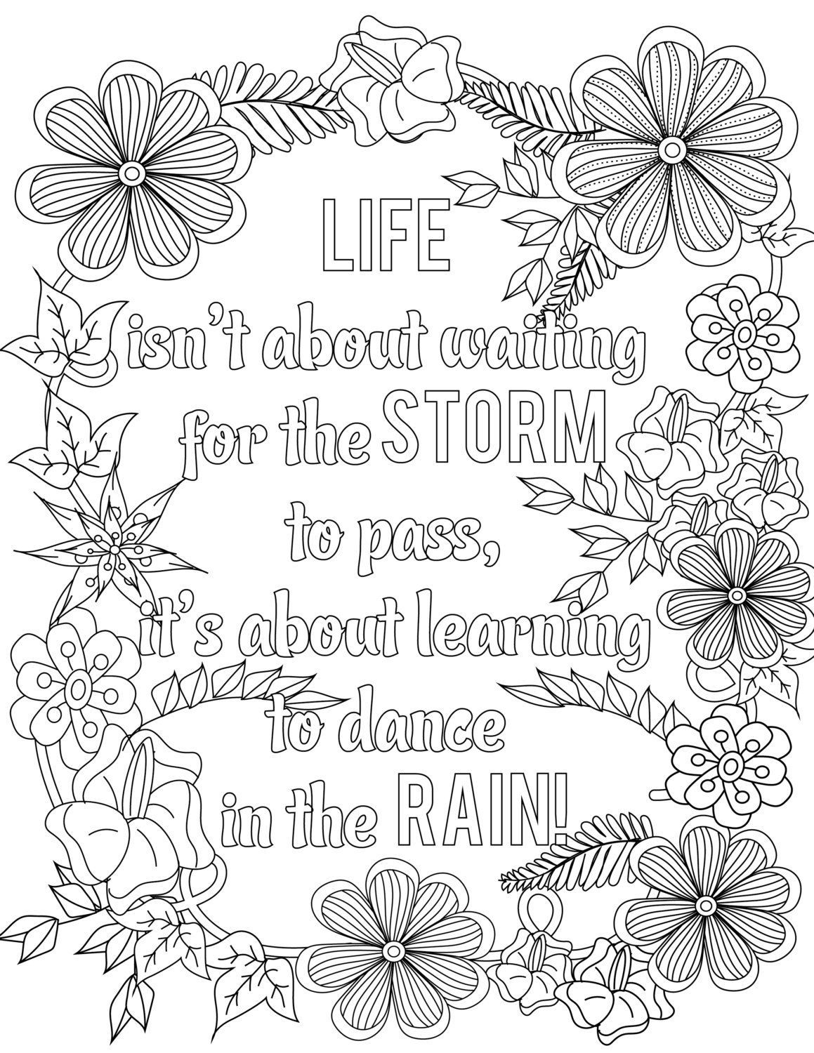 Free Printable Coloring Pages With Quotes Let Your Imagination Run Wild 