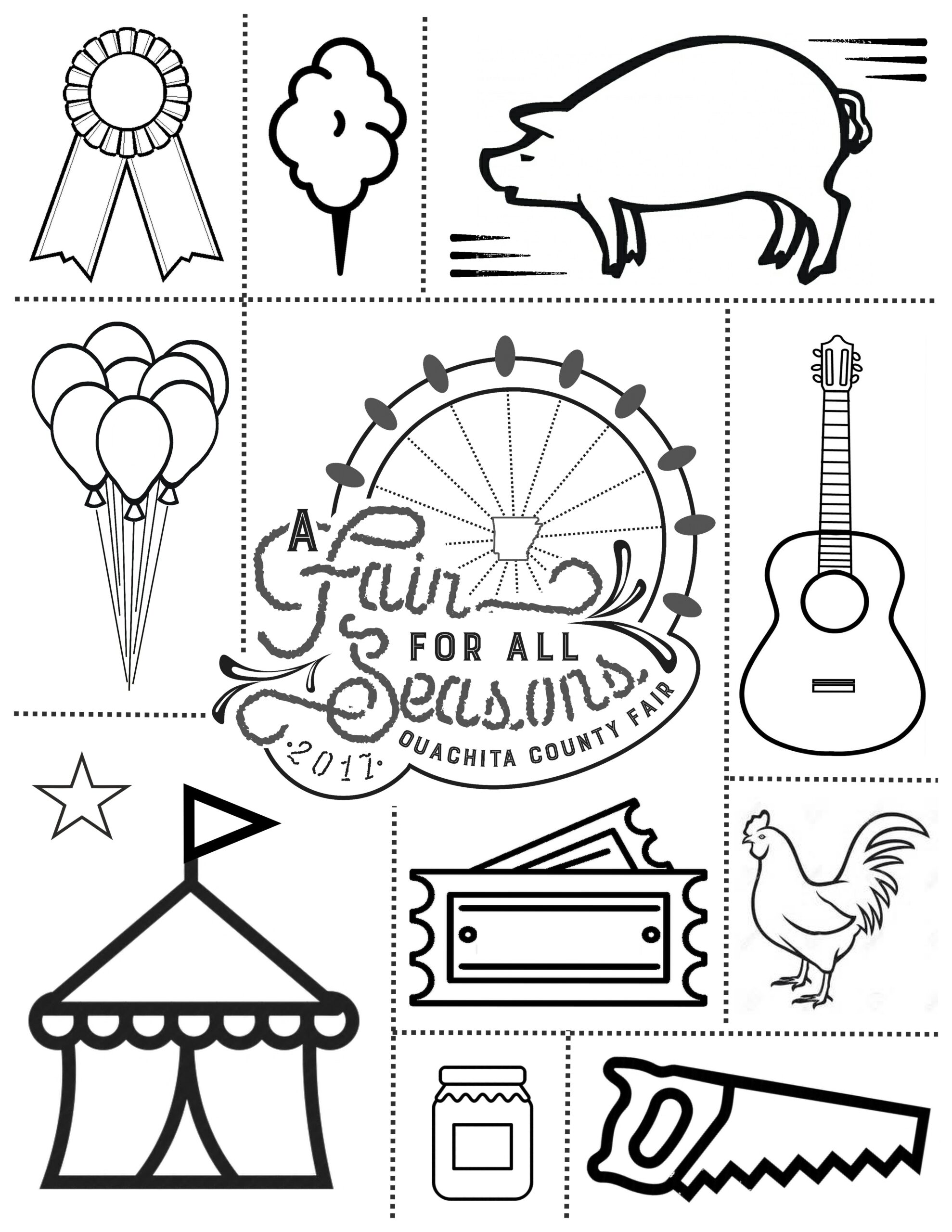 Free Printable County Fair Coloring Pages Printable Templates
