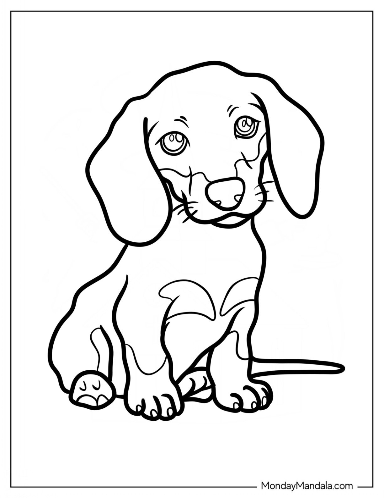 Free Printable Dachshund Coloring Pages FREE Printables