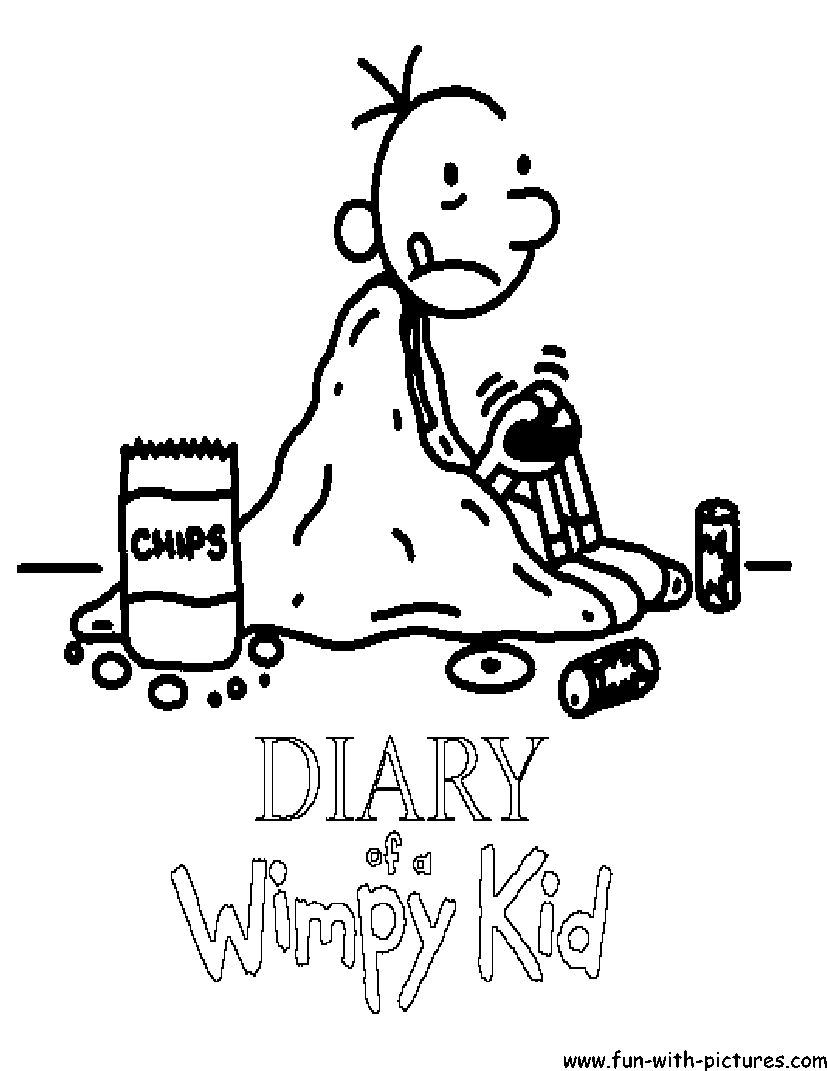 Free Printable Diary Of A Wimpy Kid Coloring Page Free Printable 