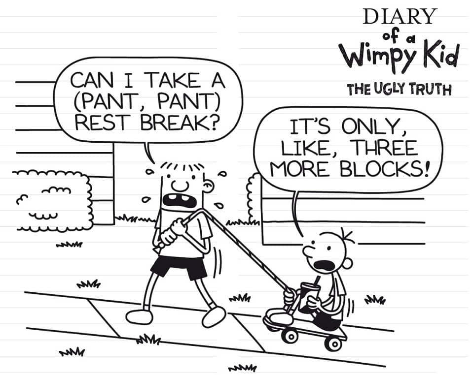 Free Printable Diary Of A Wimpy Kid Coloring Pages