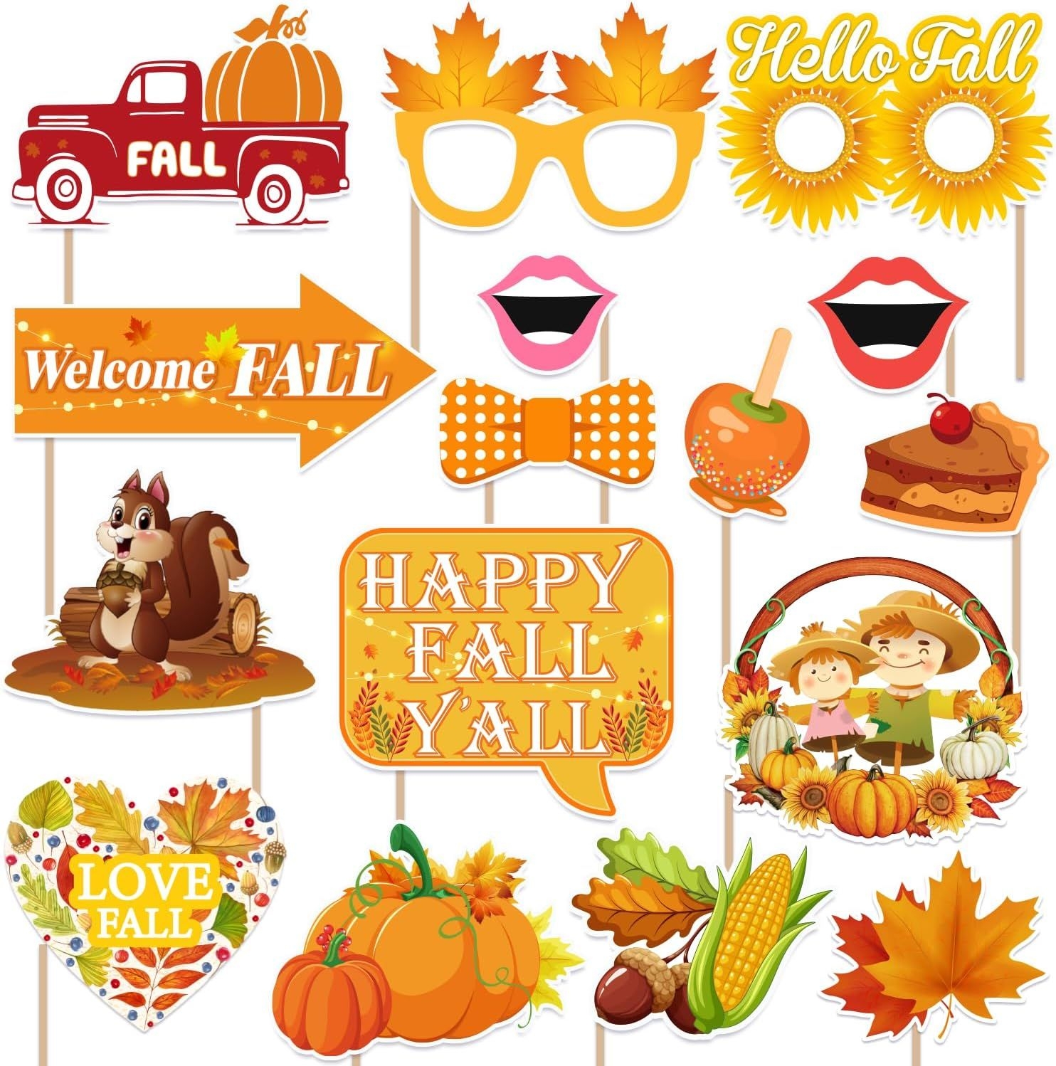 Free Printable Fall Photo Booth Props Artofit