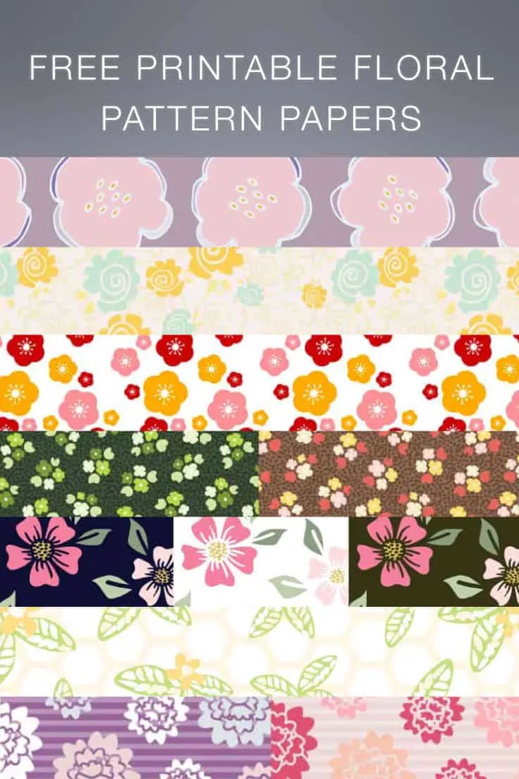 Free Printable Floral Pattern Papers Tortagialla