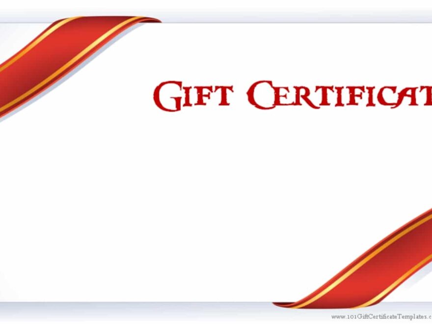 FREE Printable Gift Certificate Templates Customize Then Print