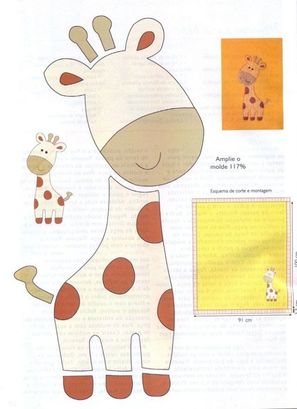 Free Printable Giraffe Sewing Patterns