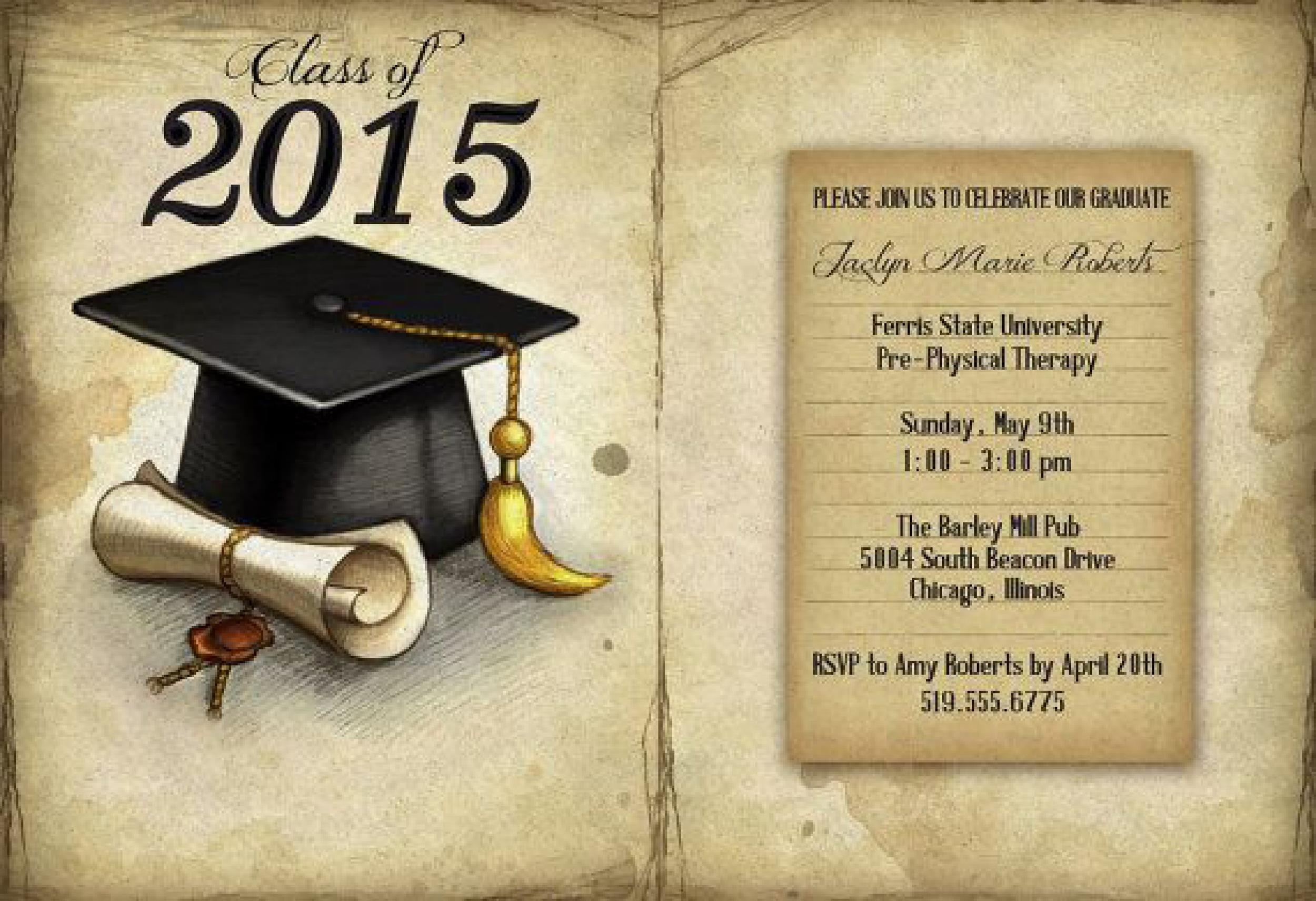 Free Printable Graduation Invitations 2025 Eldon P Bradley