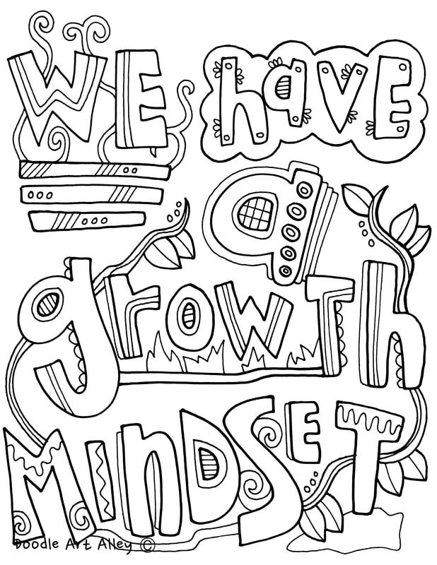 Free Printable Growth Mindset Coloring Pages