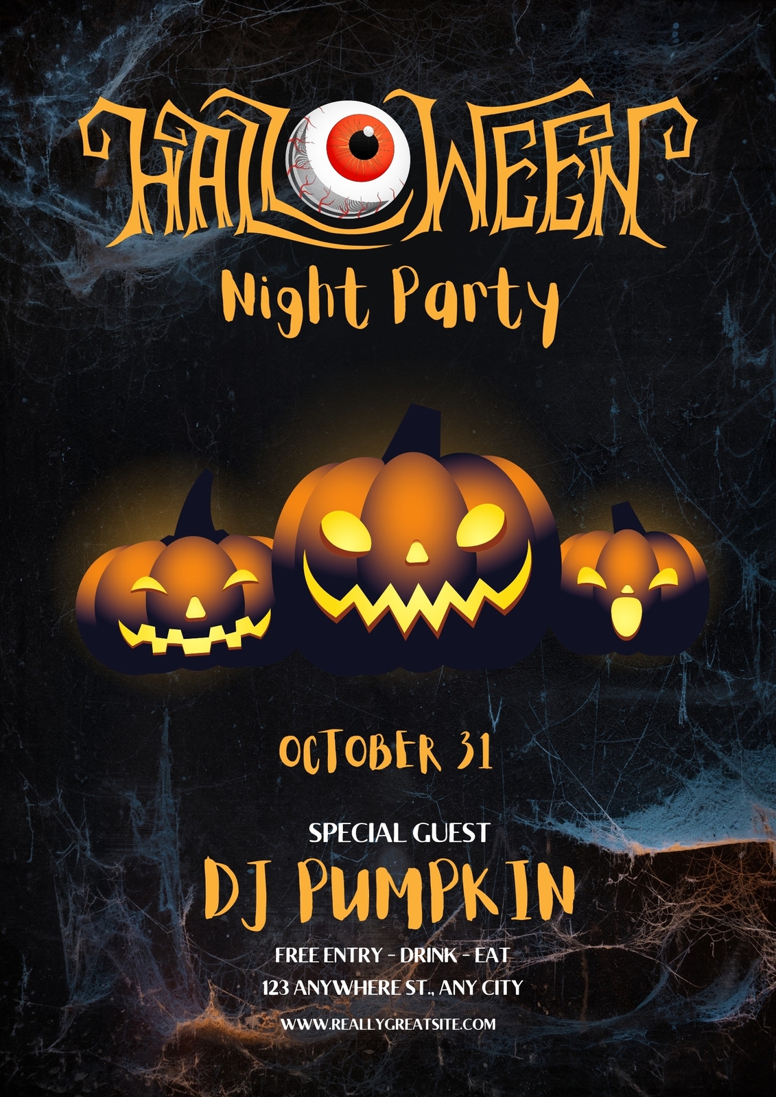Free Printable Halloween Flyer Templates