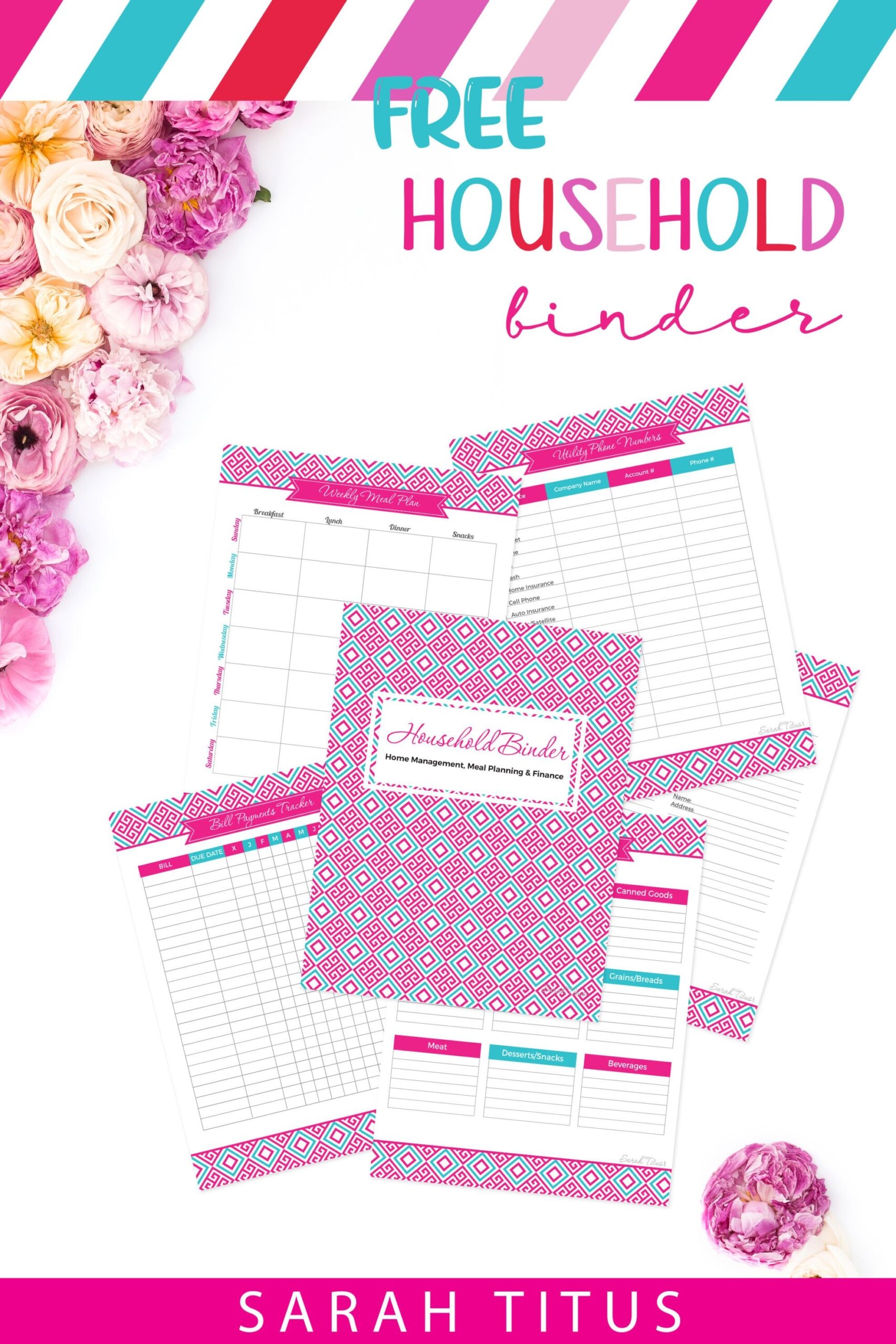 Free Printable Home Management Binder