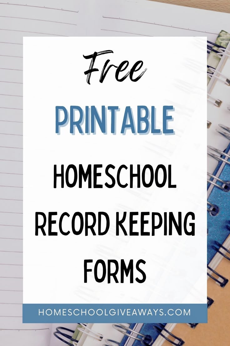 Free Printable Homeschool Record Keeping Forms