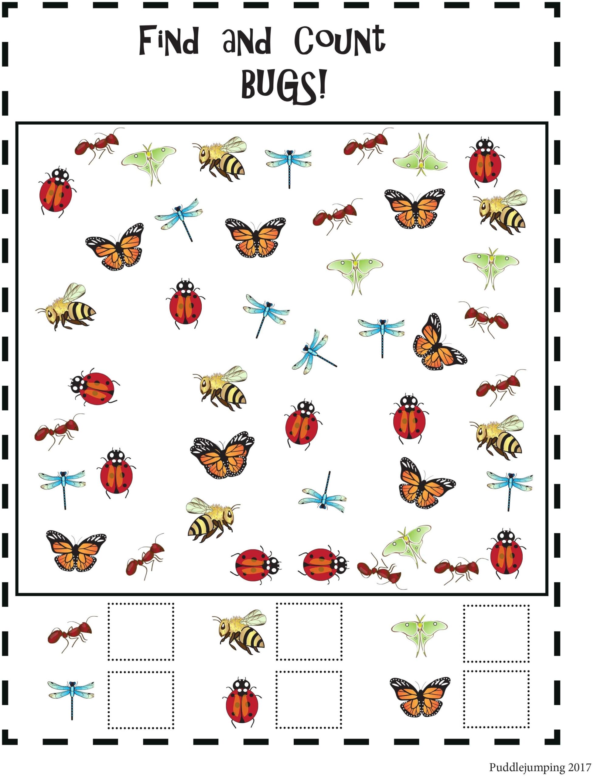 Free Printable Insect Activities