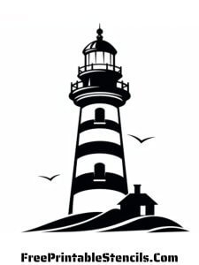 Free Printable Lighthouse Stencils And Silhouettes Free Printable